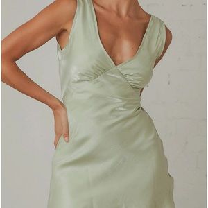 Peppermayo Audrey Vintage Slip Dress- Sage 4